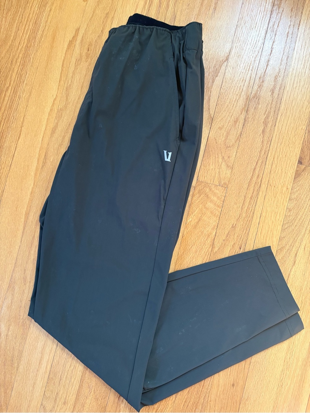 Vuori Men’s Charcoal/Olive Performance Joggers with Logo